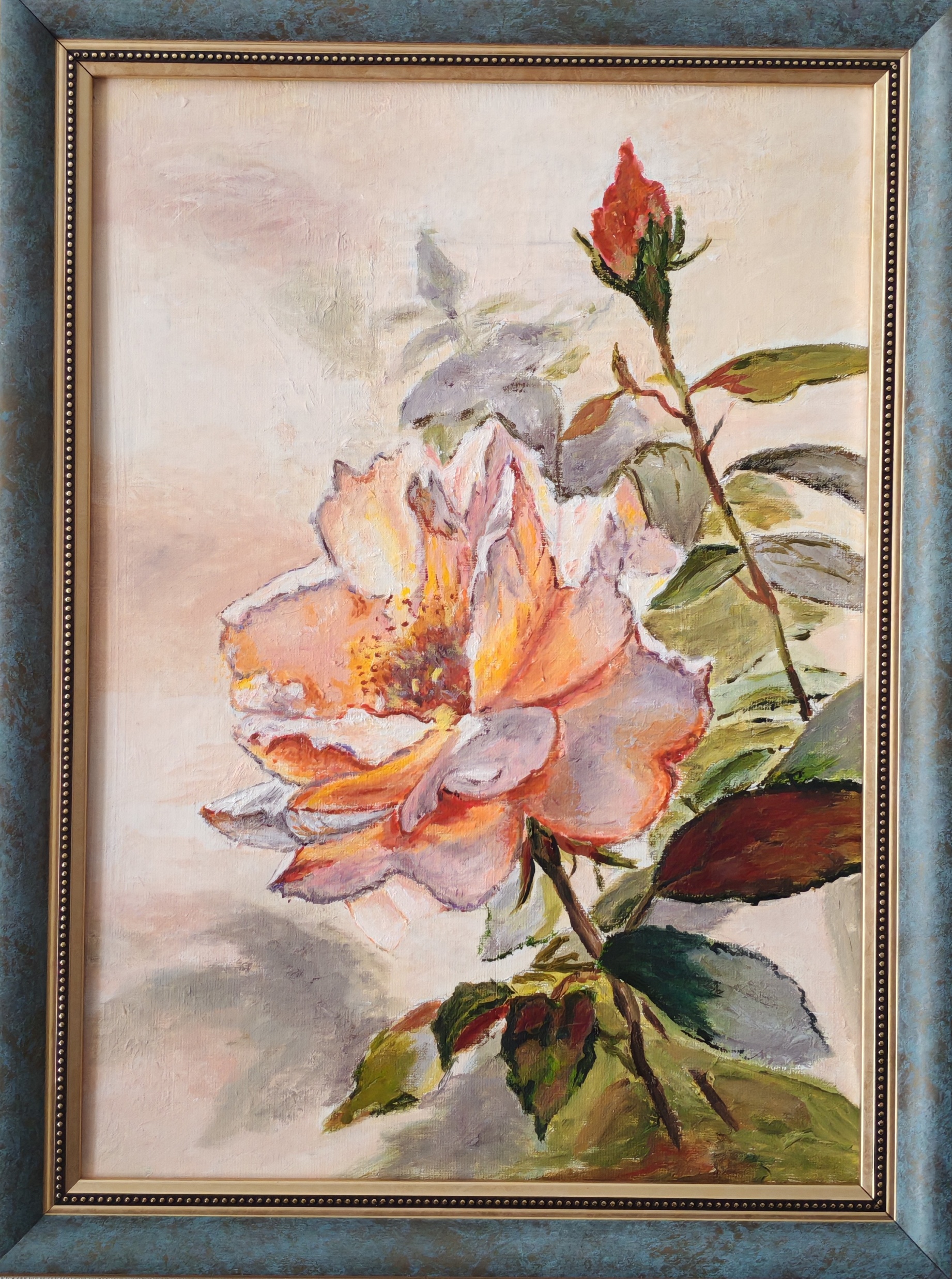«Роза» холст, масло, 35х25, 06.2026