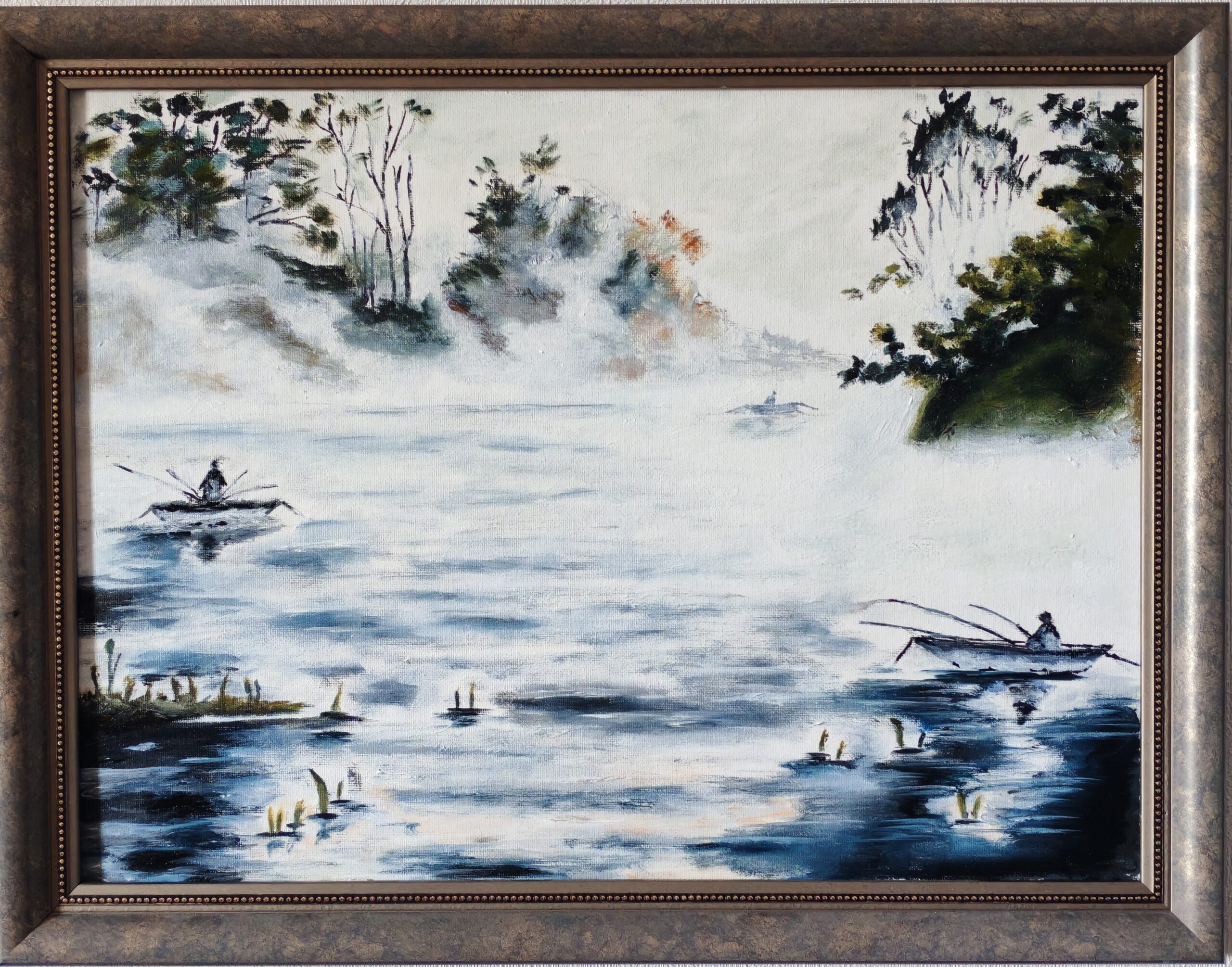 «Утренний клев» холст, масло, 30х40, 04.2026