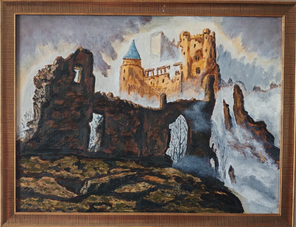 «Заброшенный замок» холст, масло, 30х40, 07.2026
